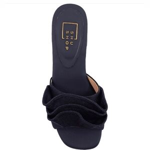 ShuShop Frances Slide Sandal Black Size 9